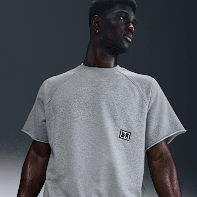 Nike Heritage Men's Dri-FIT Short-Sleeve Fleece Fitness Top